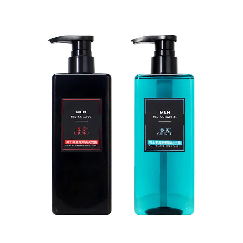 Chunfu amino acid men's shampoo deep cleansing oil control anti-dandruff Cologne fragrance refreshing shower gel 500ml