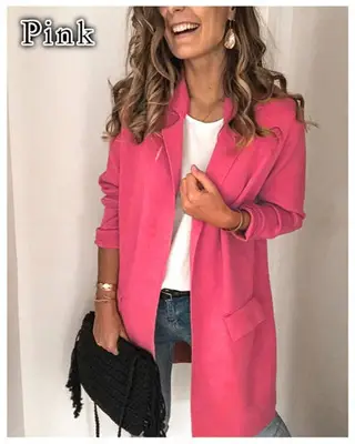Women Red Long Sleeve Jacket Suit 2023 - Image 2
