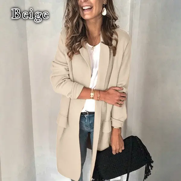 Women Red Long Sleeve Jacket Suit 2023 - Image 5