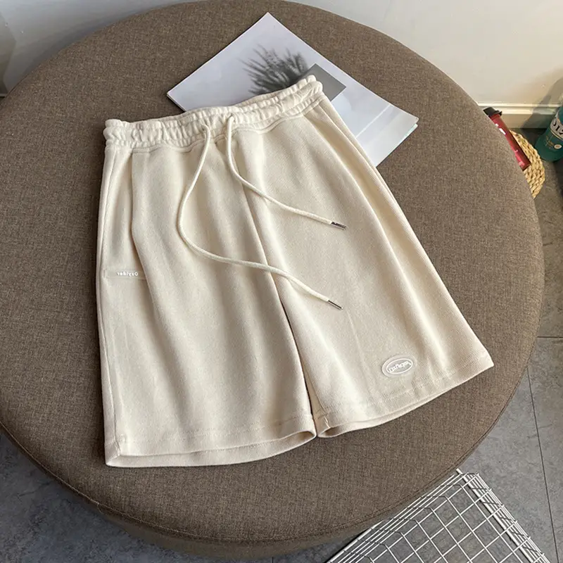 Women's Asymmetrical Cream Satin Shorts Wide Leg — feature 14