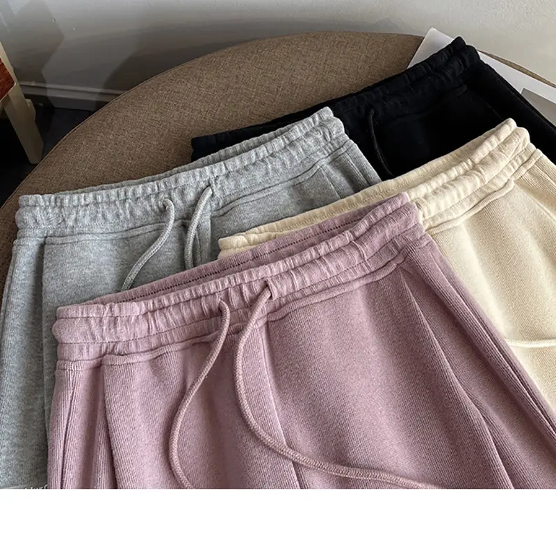 Women's Asymmetrical Cream Satin Shorts Wide Leg — feature 4