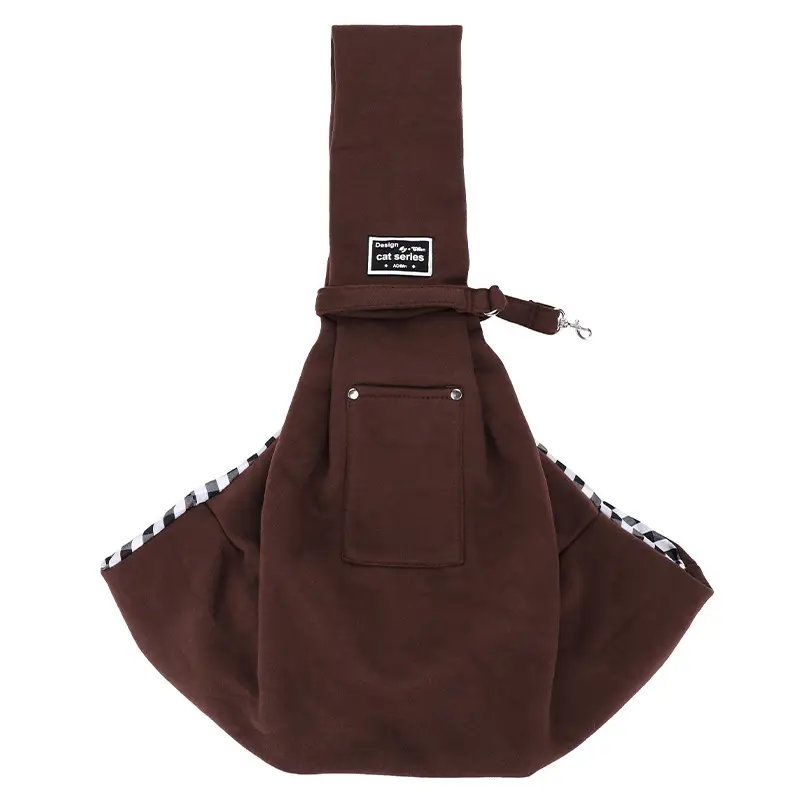 Pet Dog Crossbody Bag Gray Soft Pet Backpack