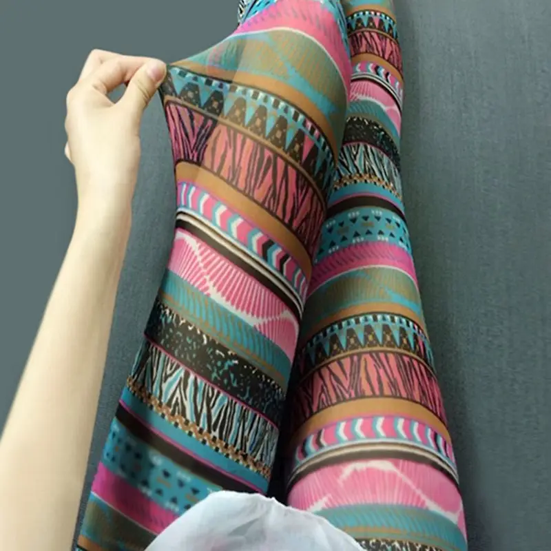 Women's Green Camo Mesh Leggings High Waist Summer - Image 6