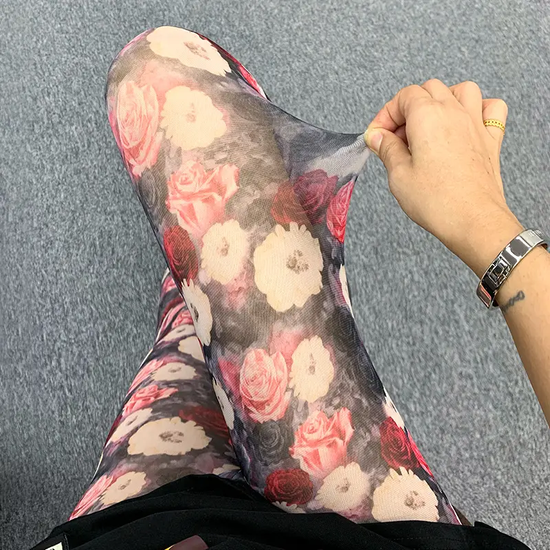 Women's Green Camo Mesh Leggings High Waist Summer - Image 40