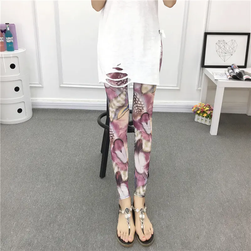 Women's Green Camo Mesh Leggings High Waist Summer - Image 22