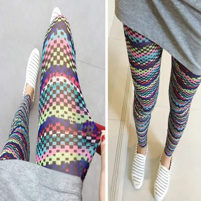 Women's Green Camo Mesh Leggings High Waist Summer - Image 29