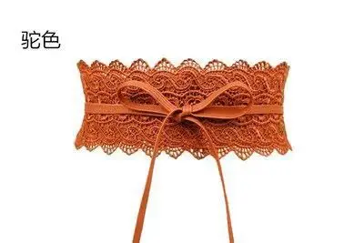Black Lace Waist Strap for Women's Dress - Image 7