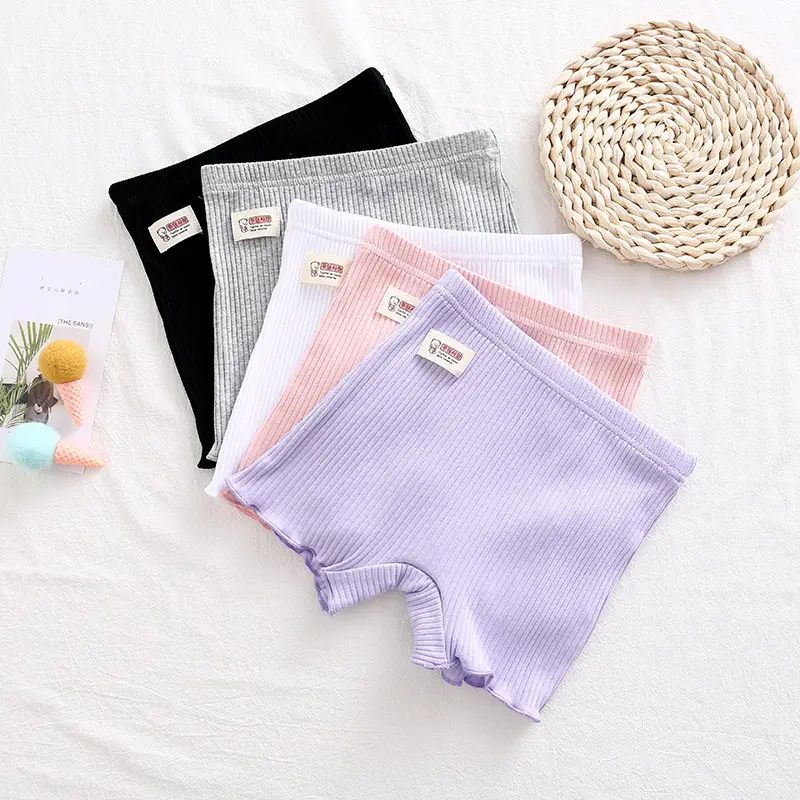 Girls Cotton Safety Leggings Pink 95 Threaded