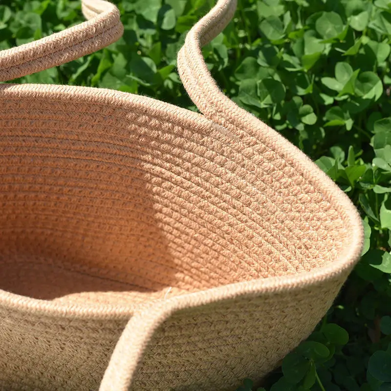 Cotton Rope Shoulder Bag for Women Casual Handbag