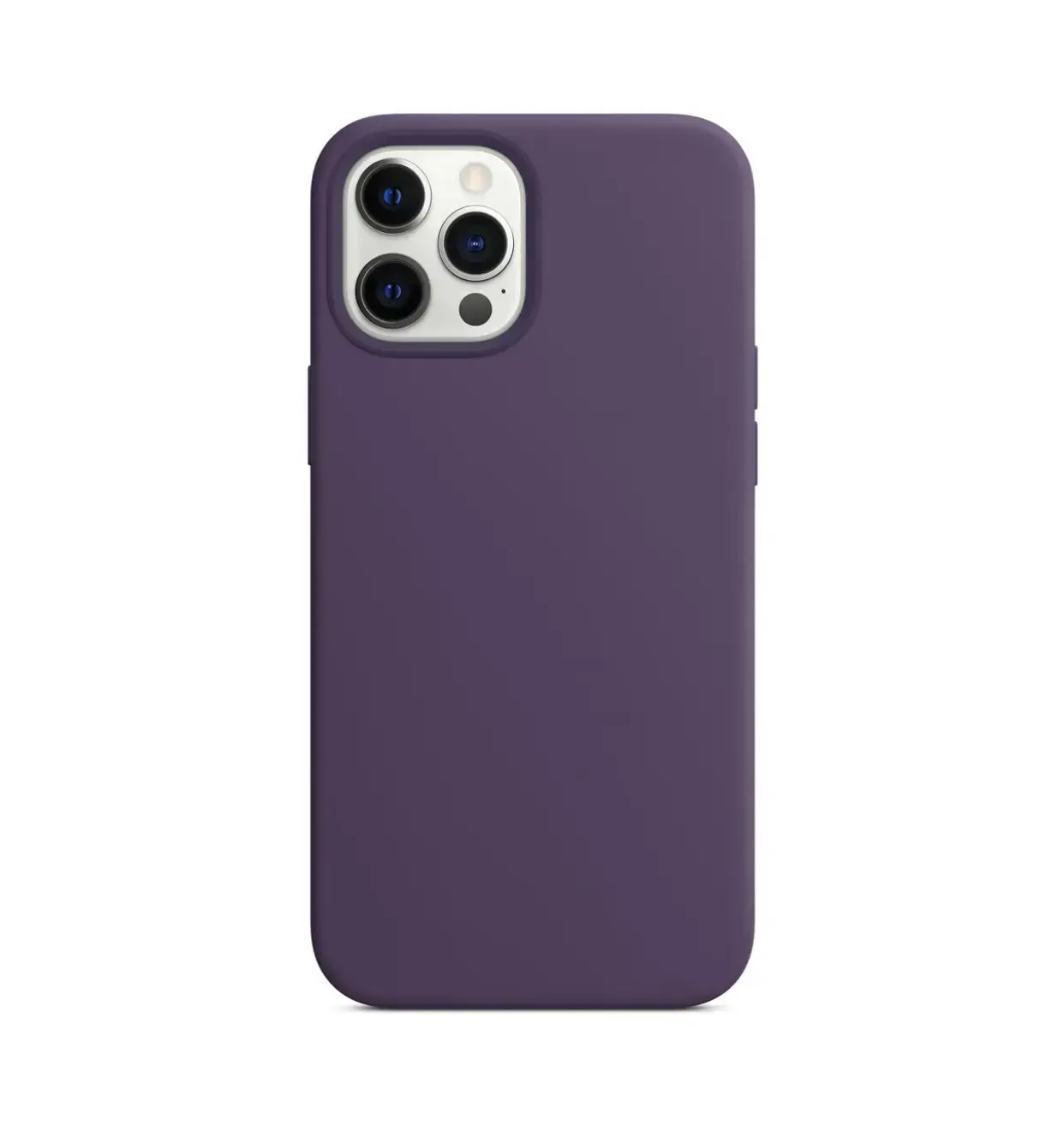 Magnetic Phone Case for iPhone 12 Series 1:1 Pure Liquid Two-Color Silicone - Image 12