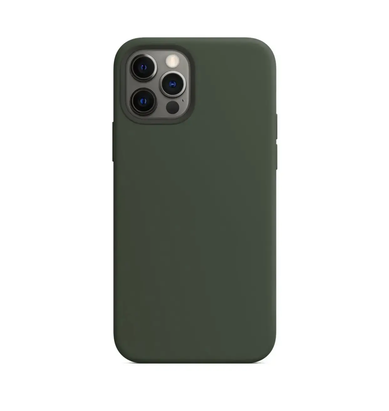 Magnetic Phone Case for iPhone 12 Series 1:1 Pure Liquid Two-Color Silicone - Image 3