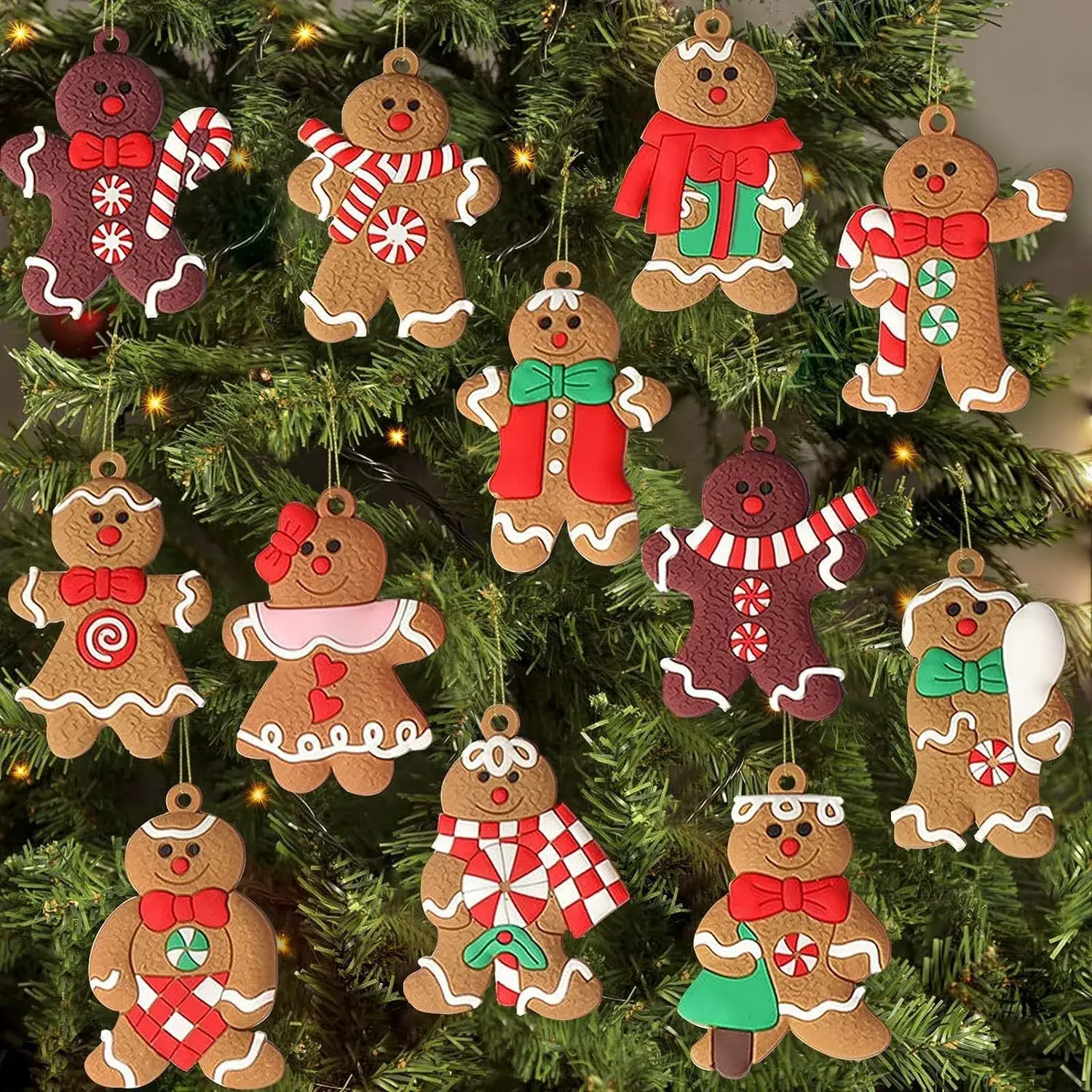 2024 Christmas Hanging Ornaments Set Snowflakes Gloves Christmas Decor — feature 14