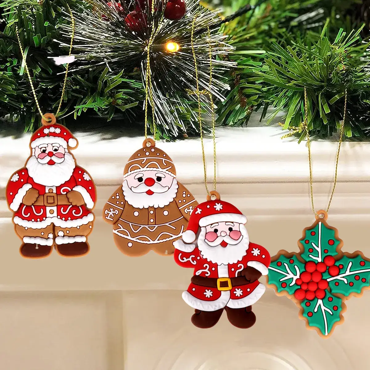 2024 Christmas Hanging Ornaments Set Snowflakes Gloves Christmas Decor — feature 17