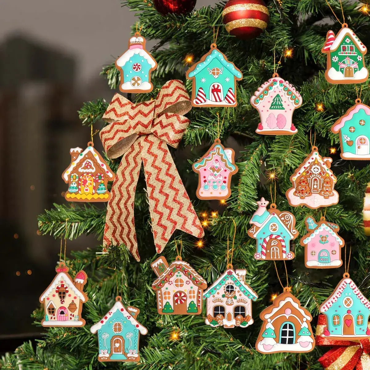 2024 Christmas Hanging Ornaments Set Snowflakes Gloves Christmas Decor — feature 2