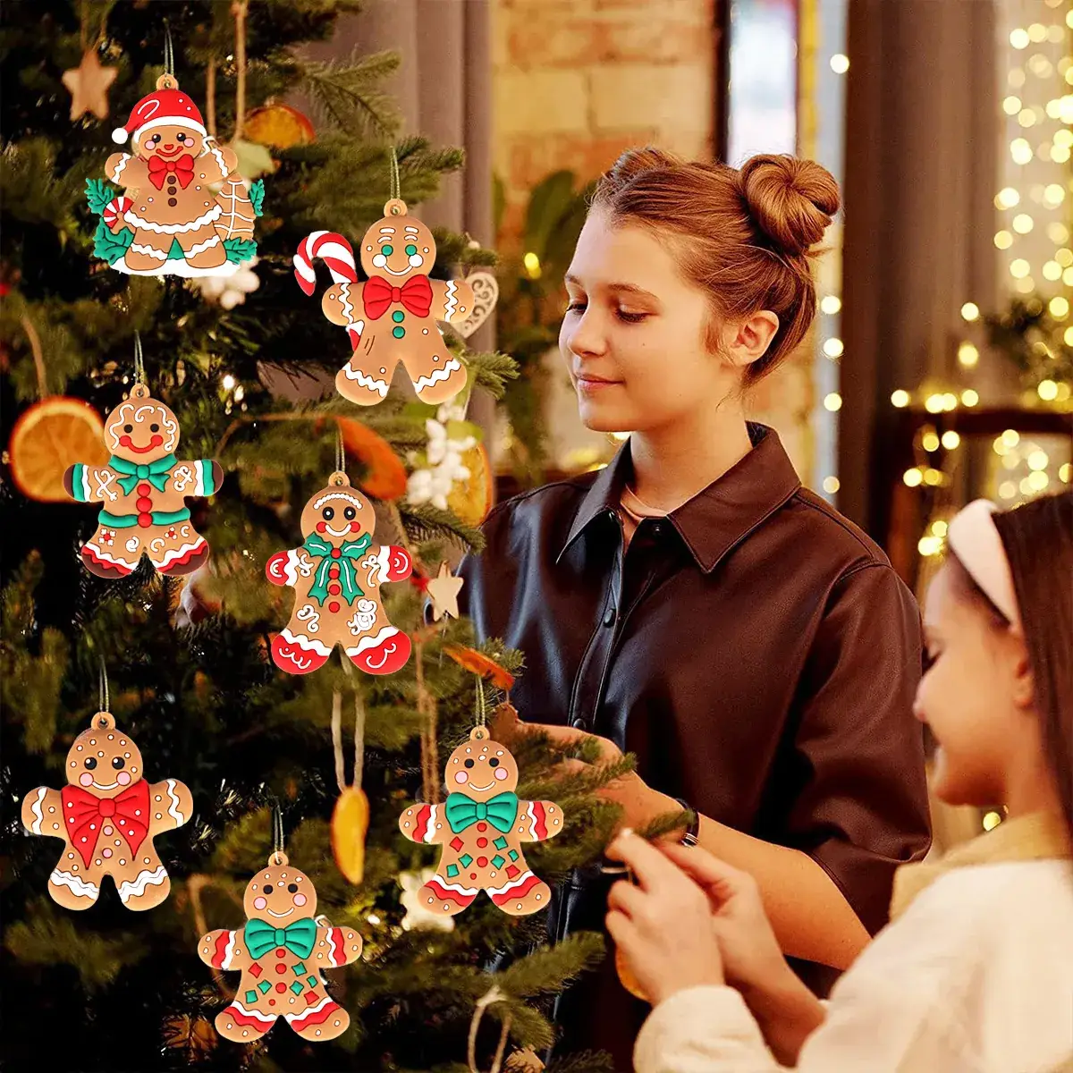 2024 Christmas Hanging Ornaments Set Snowflakes Gloves Christmas Decor — feature 23