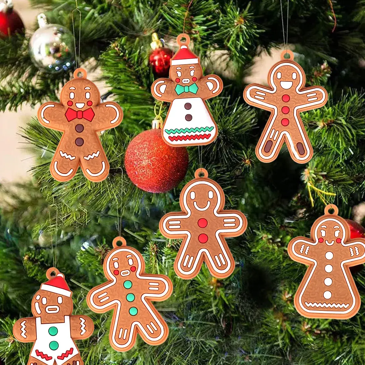 2024 Christmas Hanging Ornaments Set Snowflakes Gloves Christmas Decor — feature 26