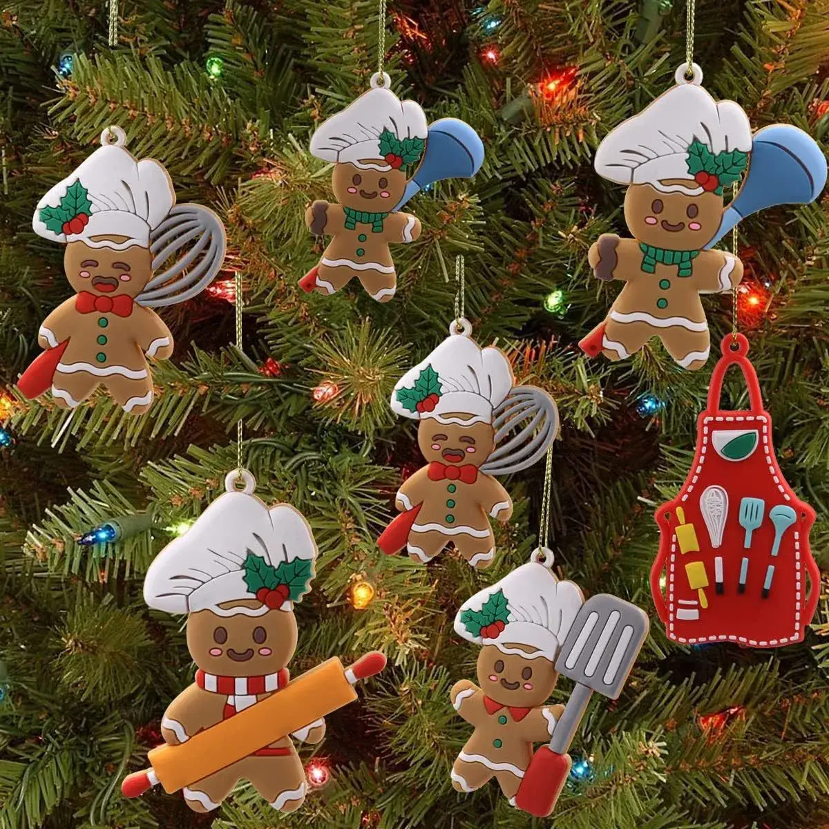 2024 Christmas Hanging Ornaments Set Snowflakes Gloves Christmas Decor — feature 29
