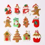 2024 Christmas Hanging Ornaments Set Snowflakes Gloves Christmas Decor — feature 50