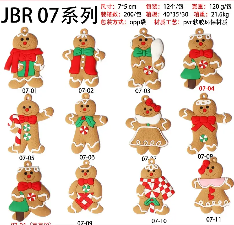 2024 Christmas Hanging Ornaments Set Snowflakes Gloves Christmas Decor - Image 21