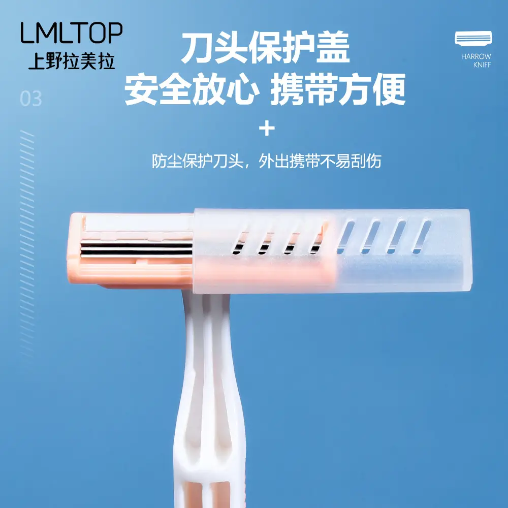 LMLTOP Four-Piece T-Blade Razor Set for Men