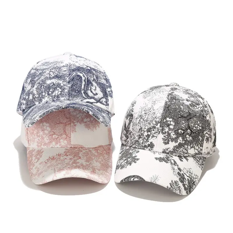 Cross-Border Korean Style Painted Cap for Women Men