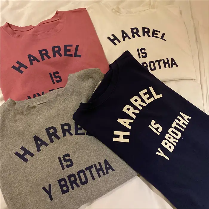 Harajuku Style Letter T-Shirt Women 2025 Gray Loose Sleeve — feature 11