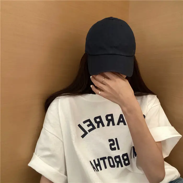 Harajuku Style Letter T-Shirt Women 2025 Gray Loose Sleeve — feature 57