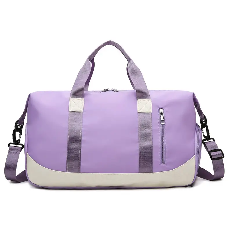 Trendy Purple Gym Bag for Men Women Large Capacity - Image 13