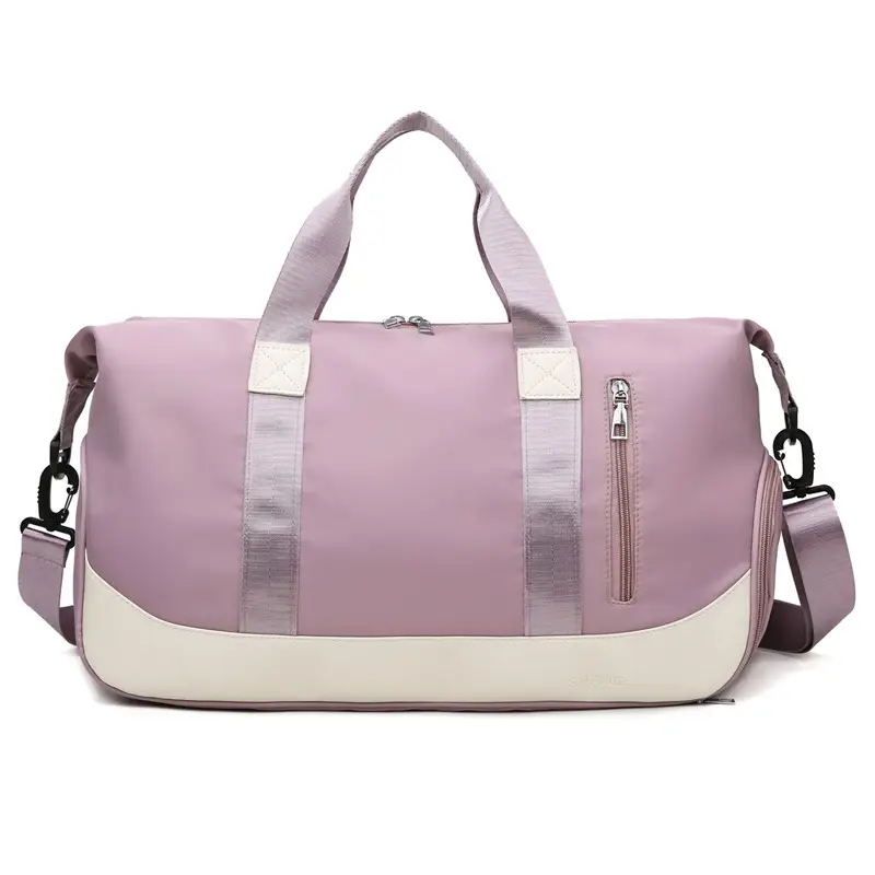 Trendy Purple Gym Bag for Men Women Large Capacity - Image 6