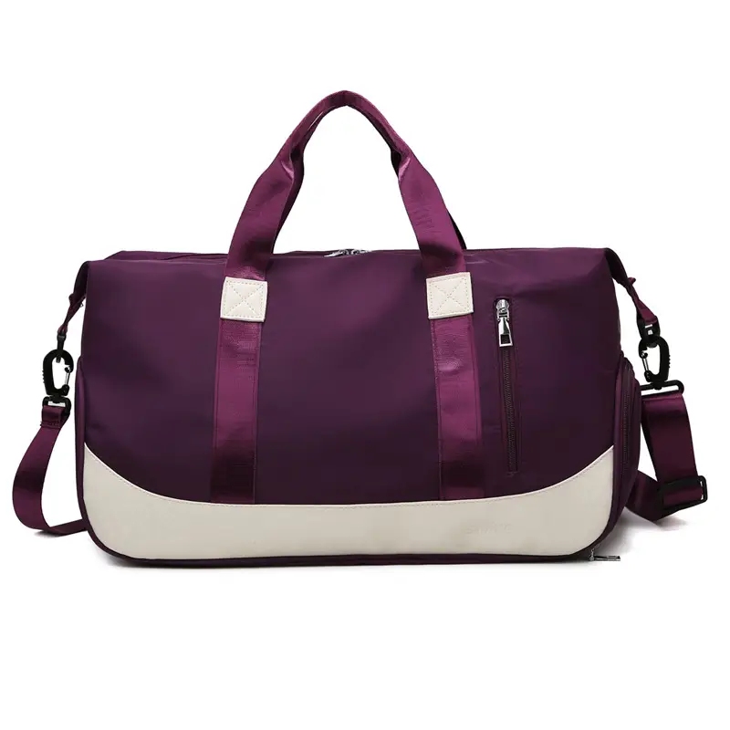 Trendy Purple Gym Bag for Men Women Large Capacity - Image 8