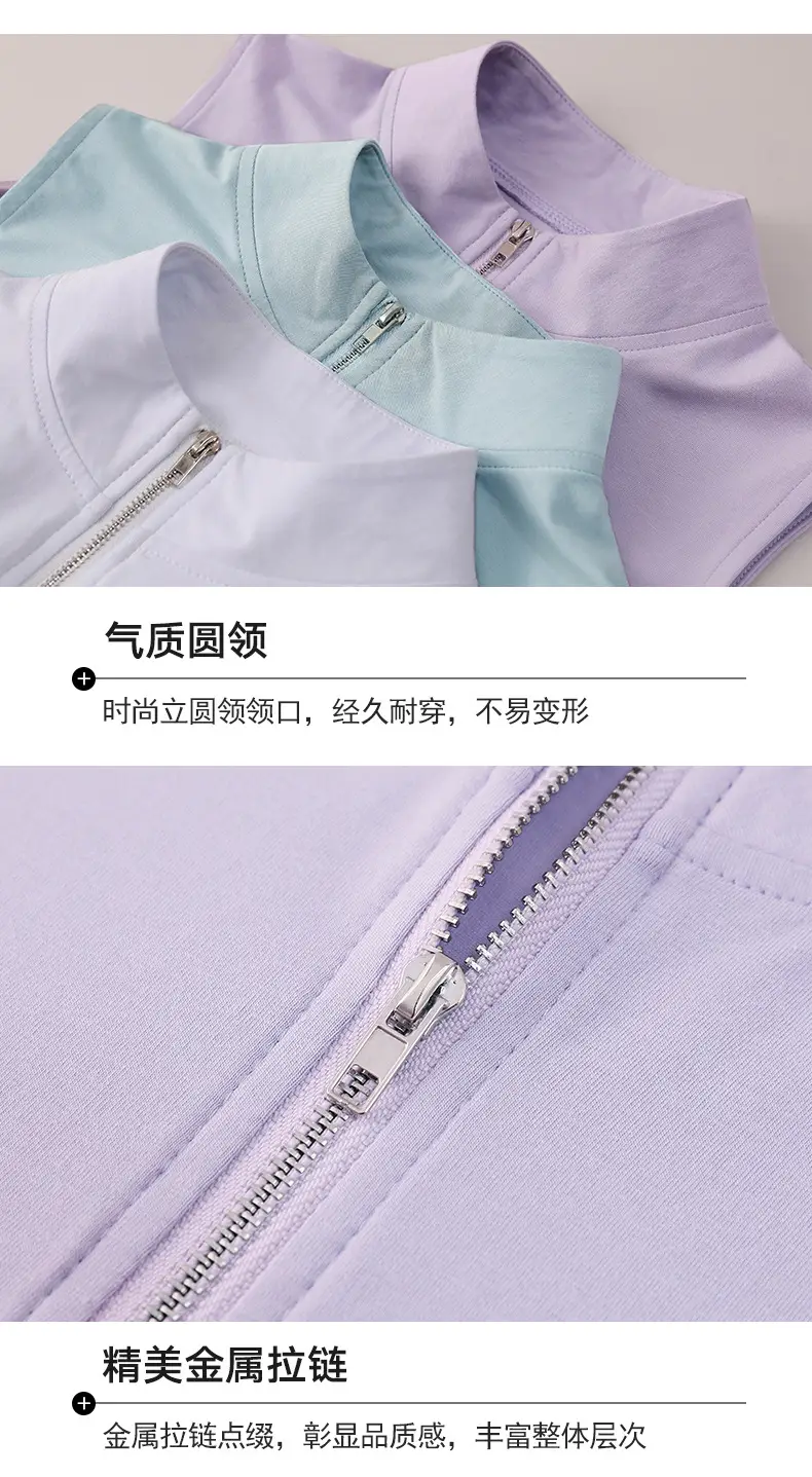 Women White Zipper T-shirt Summer Top Slim Fit Cotton — feature 6
