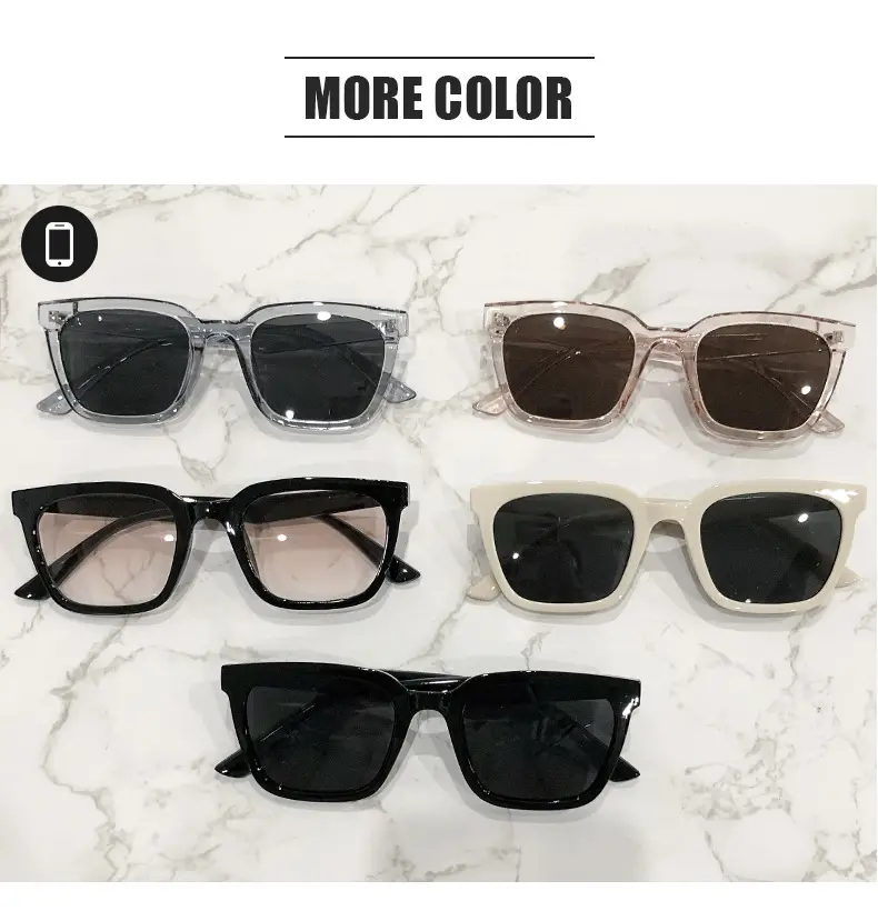 Small Square Sunglasses Women Gradient Sunset Style — feature 19