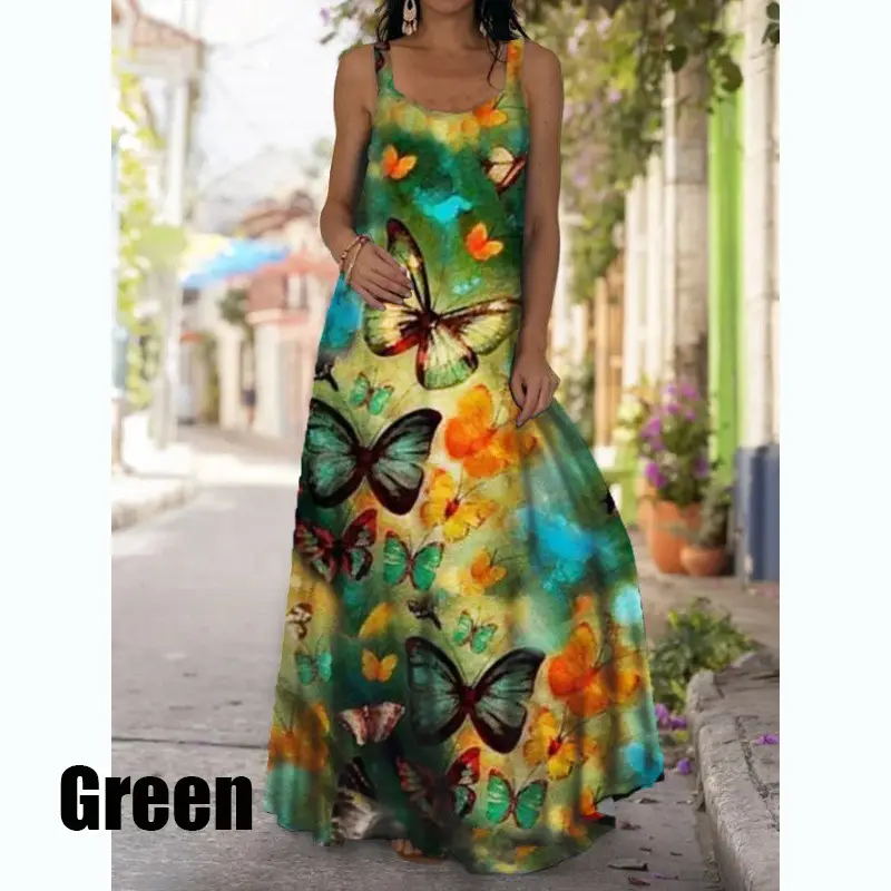 2023 Light Green 3D Swirl Tie-dye Dress - Image 16