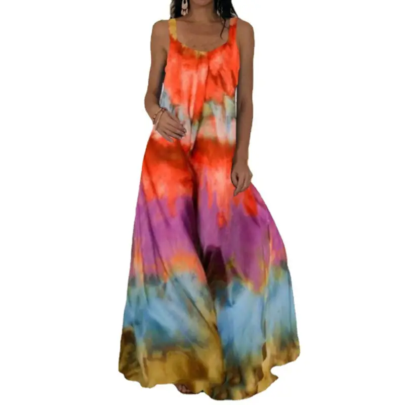 2023 Light Green 3D Swirl Tie-dye Dress - Image 3