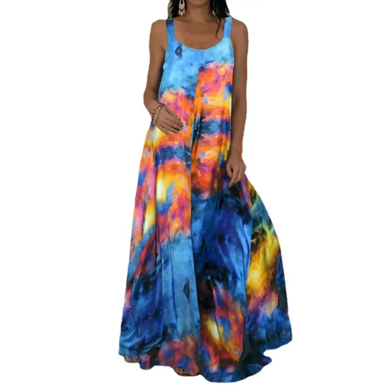 2023 Light Green 3D Swirl Tie-dye Dress - Image 6