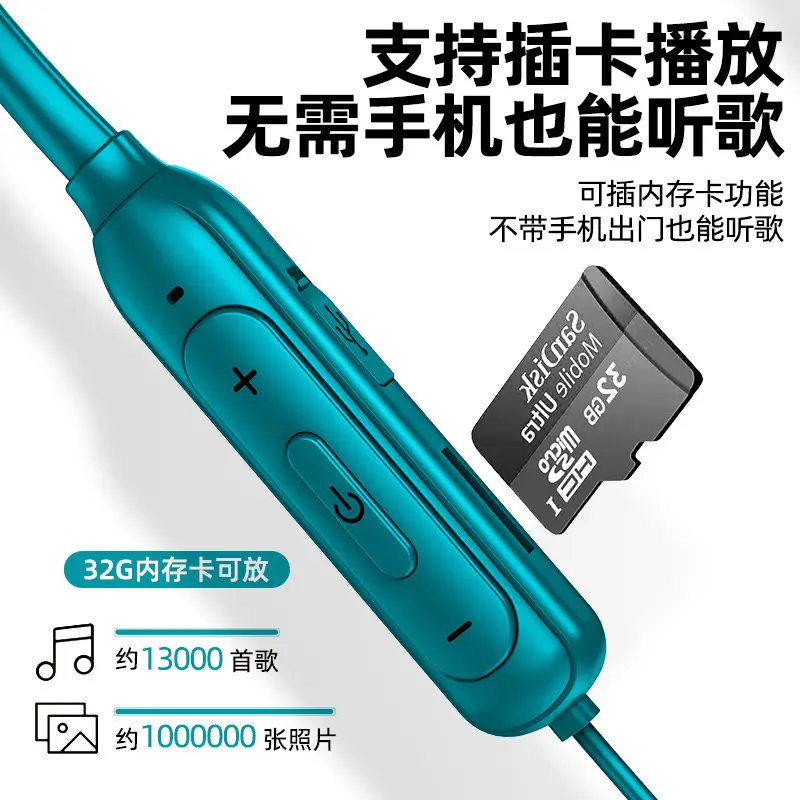 Magnetic Bluetooth Headset with Metal Neck Band - Image 7