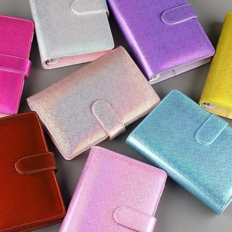 White PU Leather Heart Macaron A5 Travel Notebook - Image 14