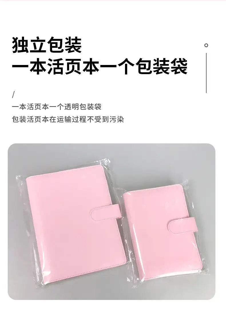 White PU Leather Heart Macaron A5 Travel Notebook — feature 14