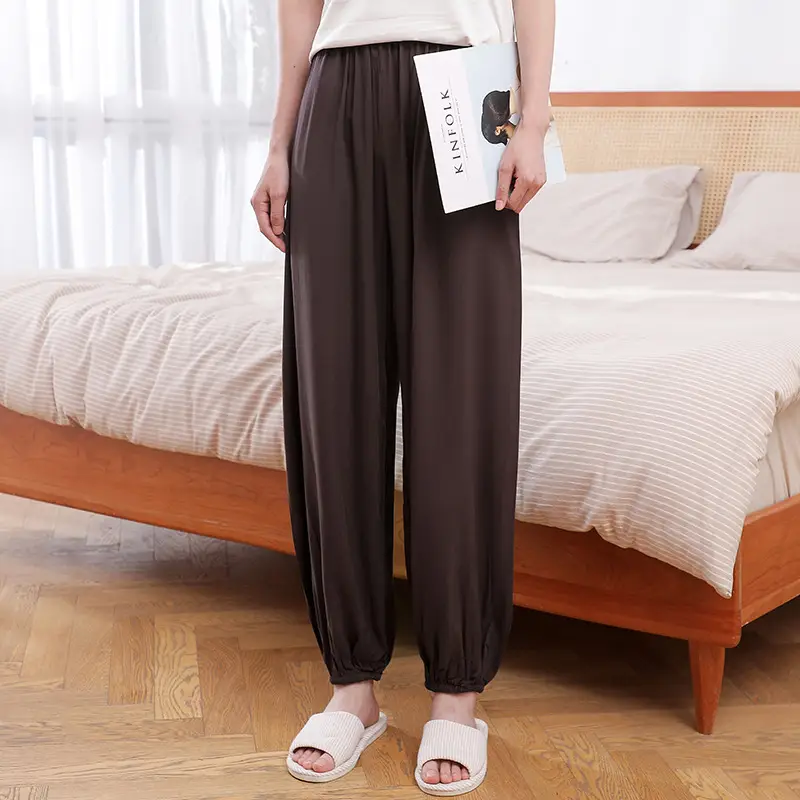 Black Korean Style Shrink Pants Large Size — feature 5