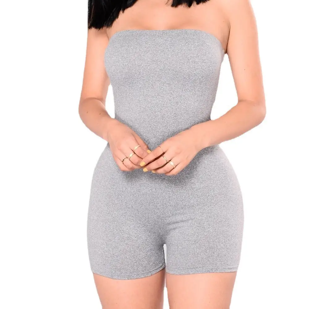 2021 Olive Green Slim Fit Tube Chest Shorts Set - Image 10