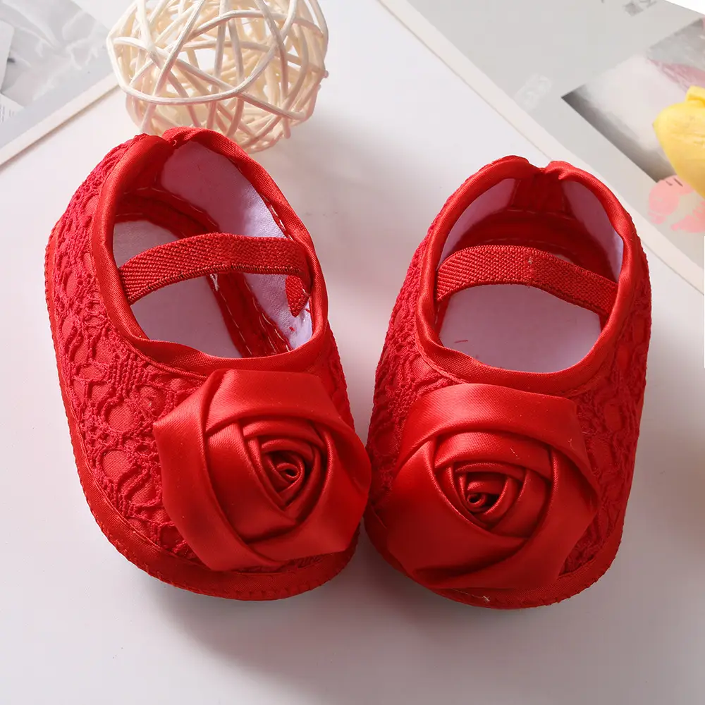 White Rose Baby Shoes for 0-6 Years - Image 2