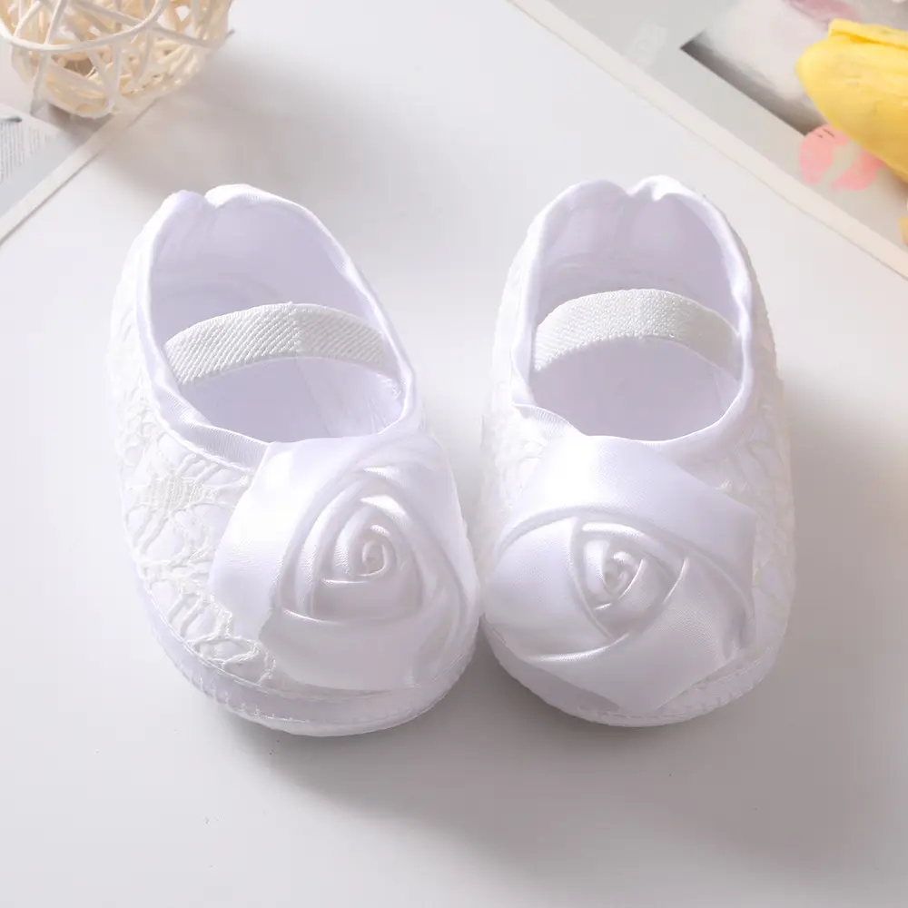 White Rose Baby Shoes for 0-6 Years - Image 3
