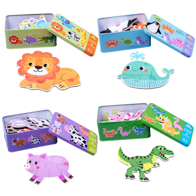 Cross-Border Animal Puzzle Gift Box for Kids - Image 37