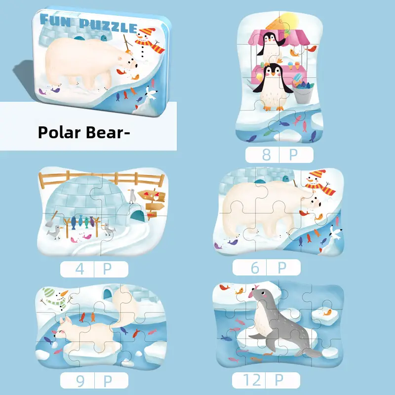 Cross-Border Animal Puzzle Gift Box for Kids - Image 19