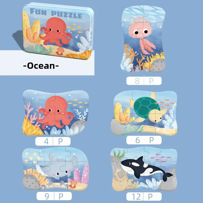 Cross-Border Animal Puzzle Gift Box for Kids - Image 22