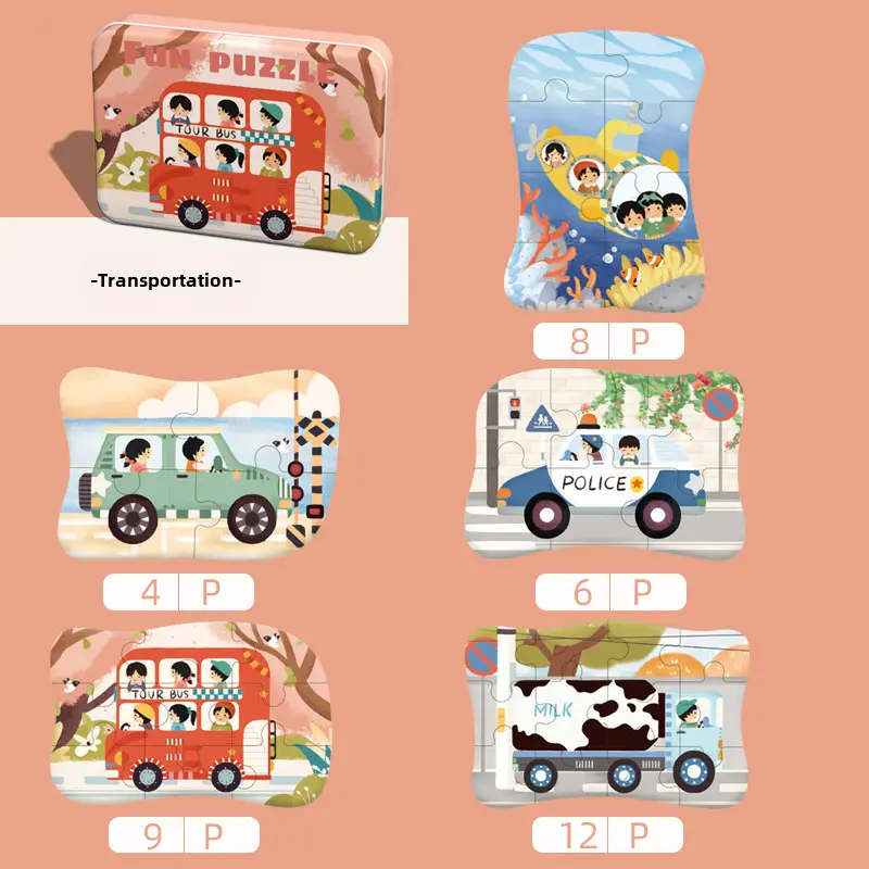 Cross-Border Animal Puzzle Gift Box for Kids - Image 25