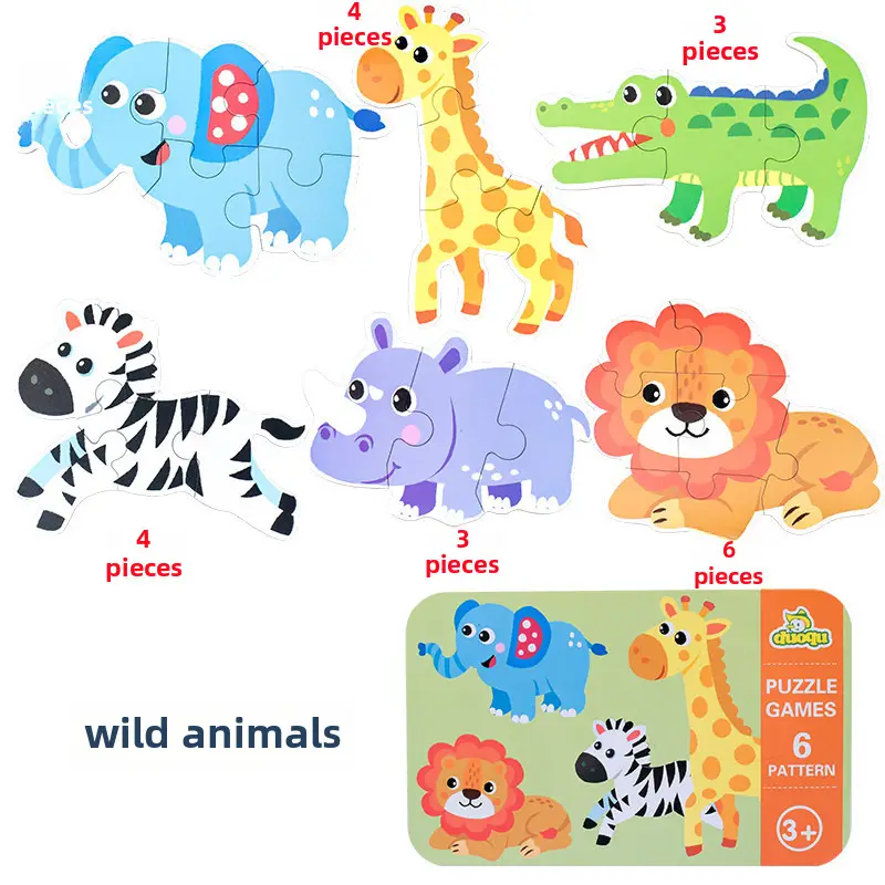 Cross-Border Animal Puzzle Gift Box for Kids - Image 3