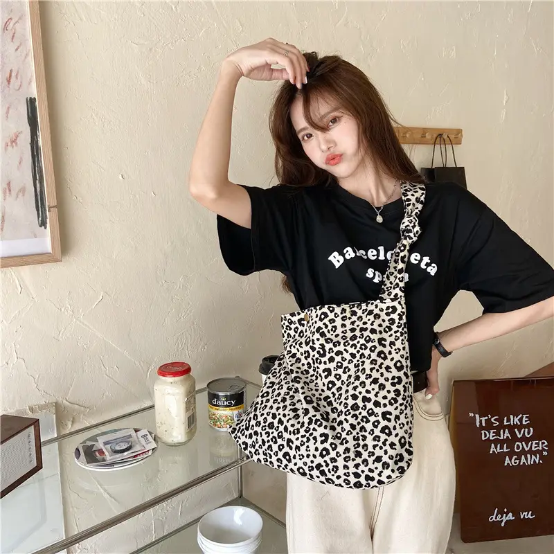 Leopard Print Crossbody Bag Large Capacity Women - Image 2