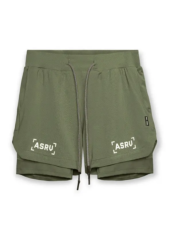 Men's White Quick-Drying Shorts Double Layer - Image 10