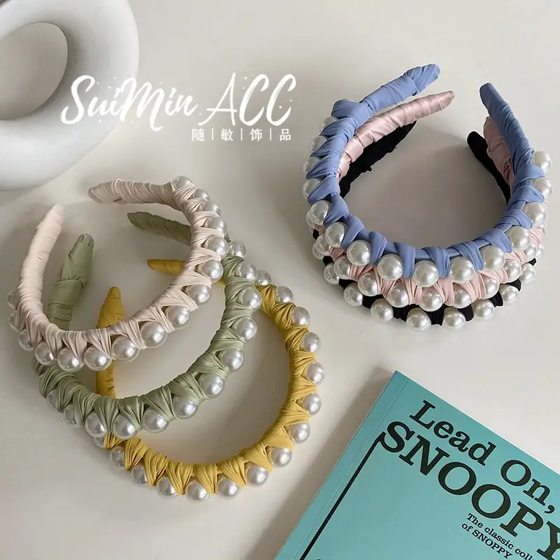 Korean Style Pearl Hairband for Women - Image 7